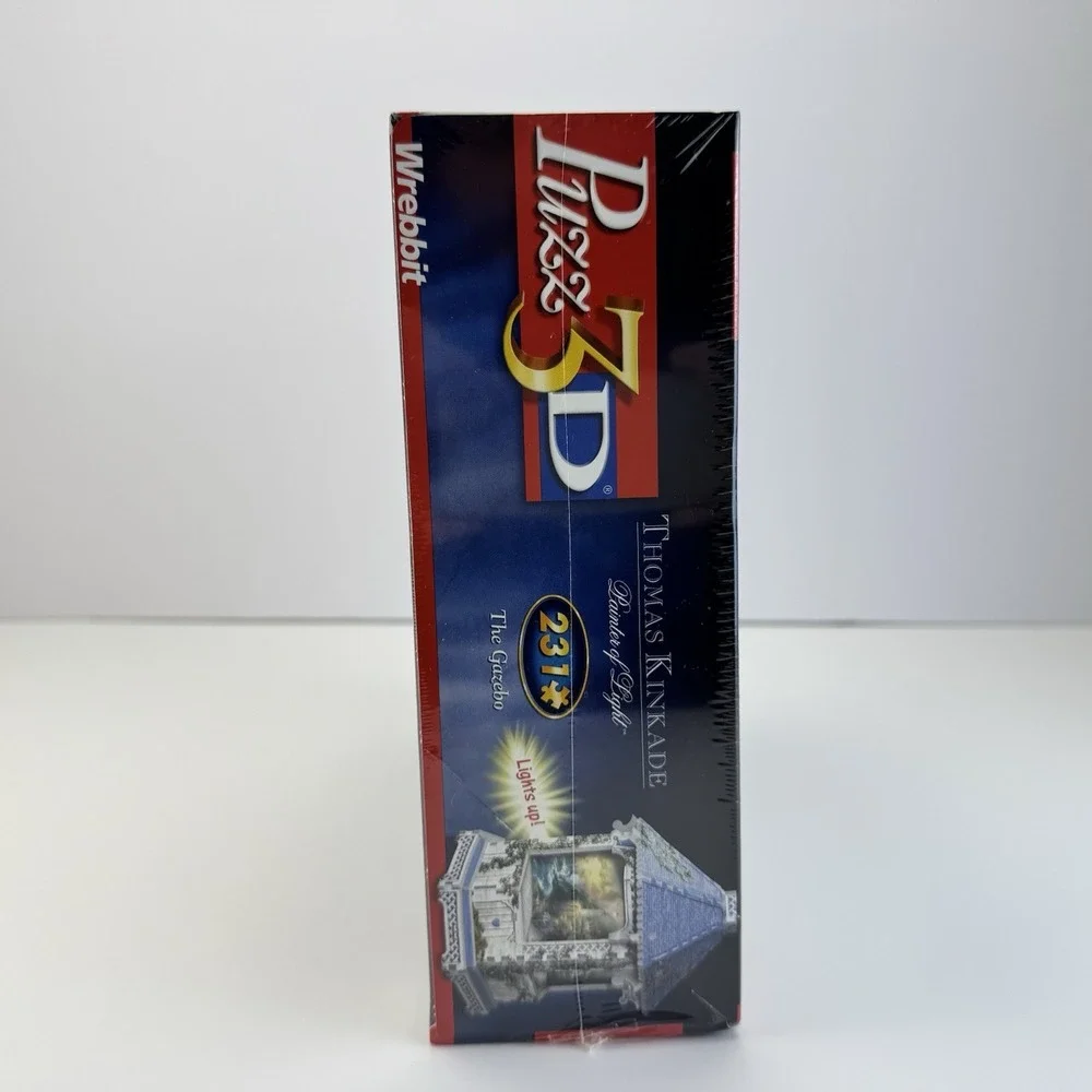 NEW Puzz 3D THOMAS KINKADE Painter of Light The GAZEBO Lights up! Wrebbit 231Pcs